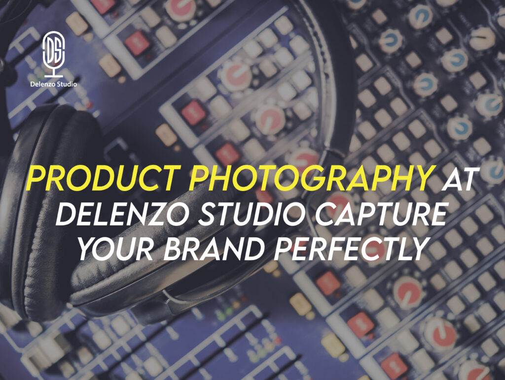 Professional product photography setup at Delenzo Studio, capturing high-quality brand images.