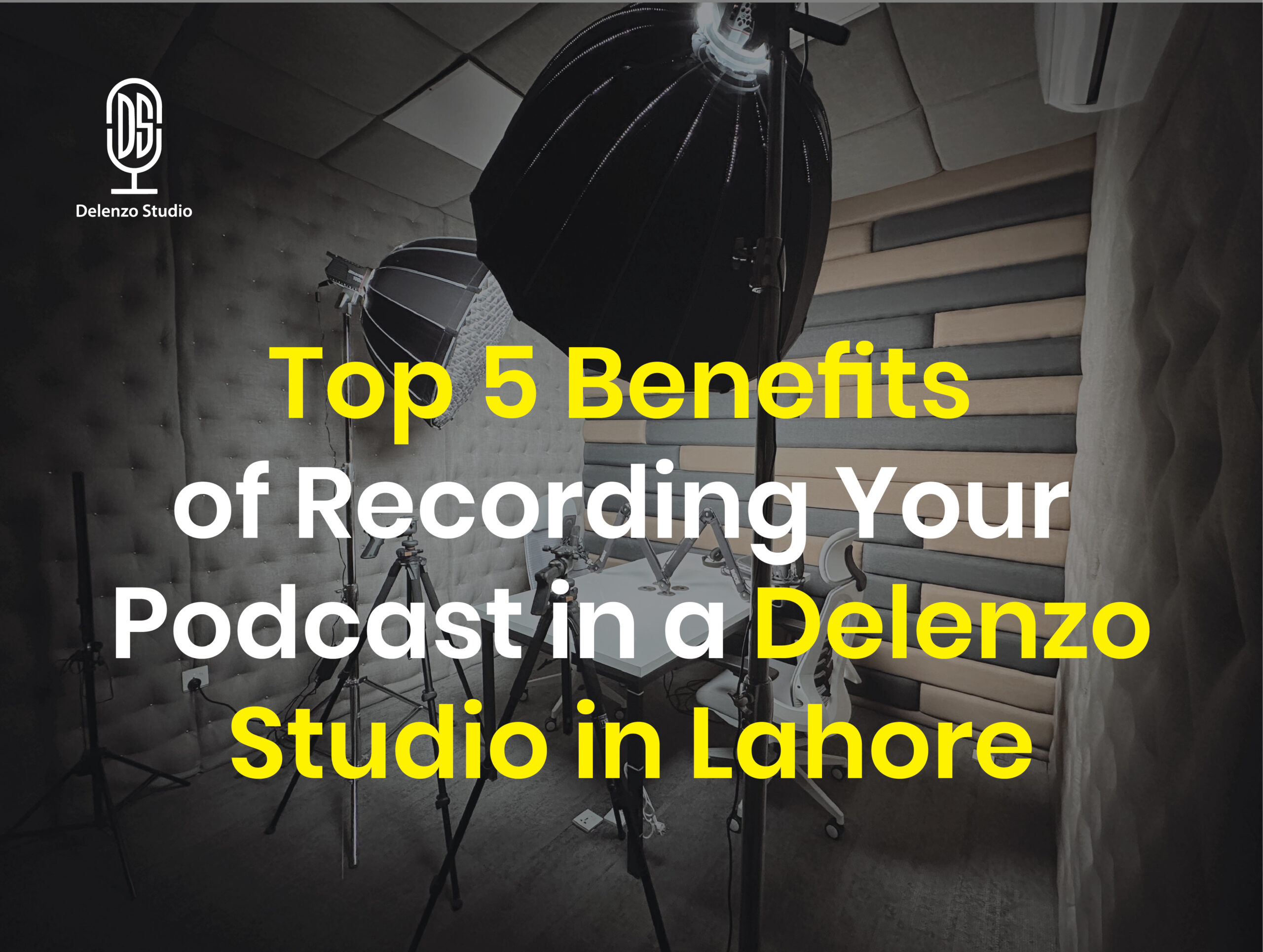Record Your podcast at delenzo studio