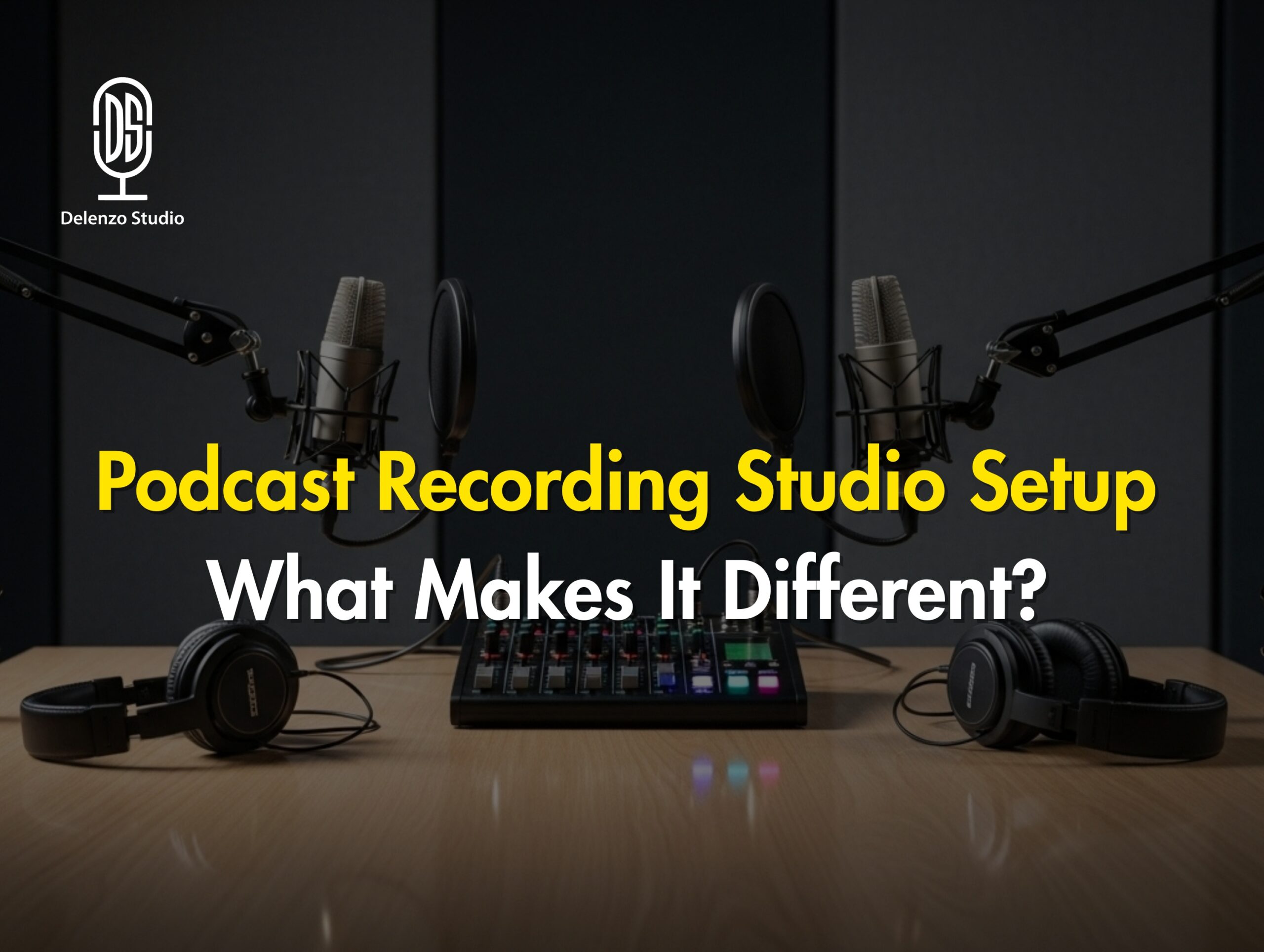 Podcast recording studio setup and what makes it different