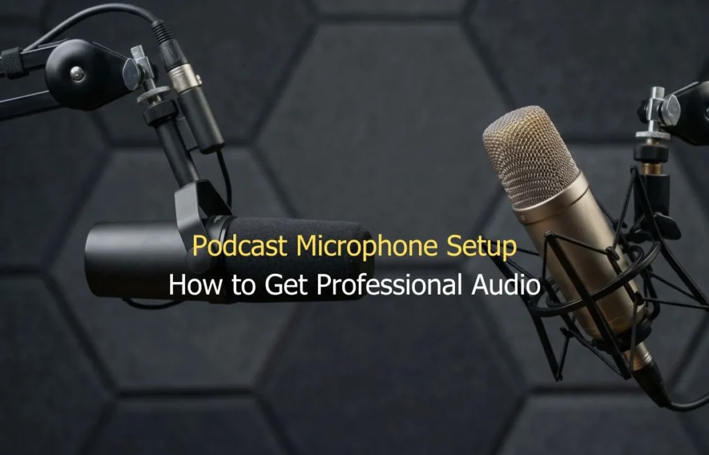 Podcast Microphone Setup How to Get Professional Audio at Delenzo Studio