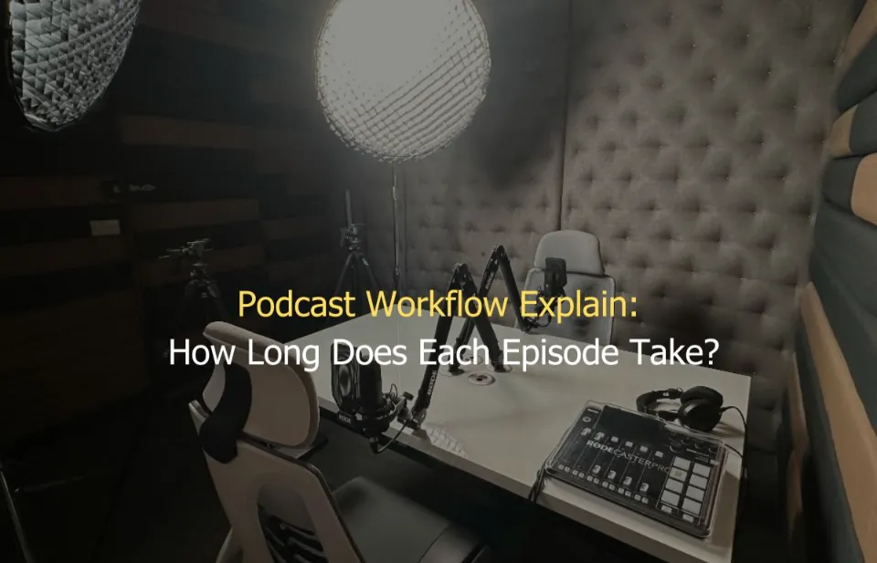 Podcast Workflow Explain How Long Does Each Episode Take at Delenzo Studio