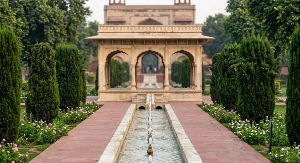 Shalimar Gardens symmetry water channel professional photography locations Lahore