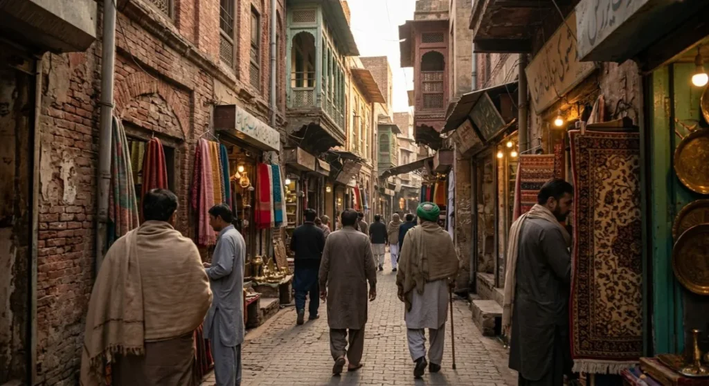 Walled City Lahore heritage photography streets cobblestone alley jharokhas no faces Pakistan