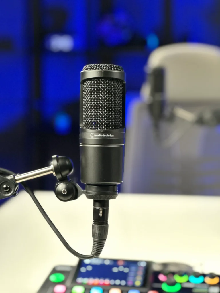 professional podcast microphone audio technica