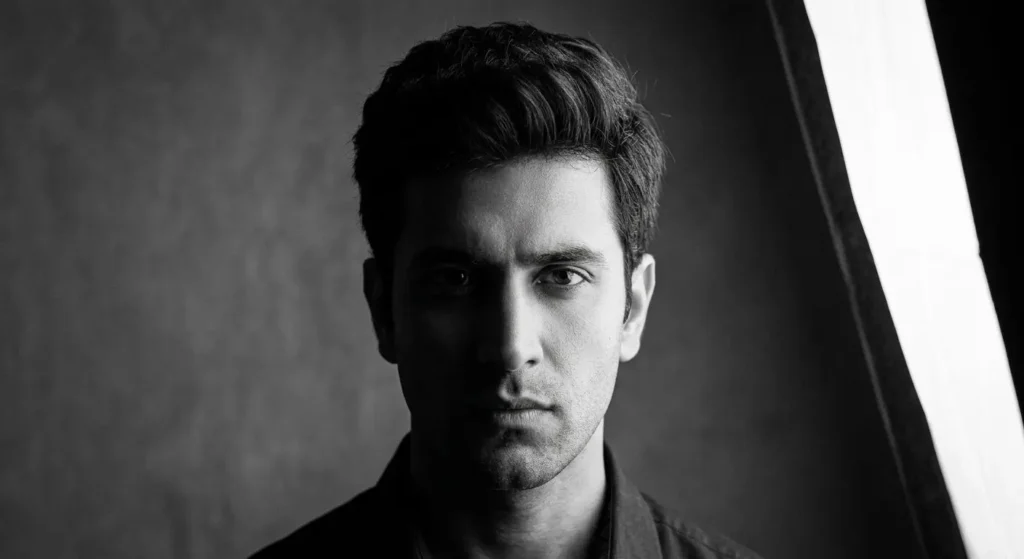 split lighting portrait monochrome black and white high contrast dramatic Lahore