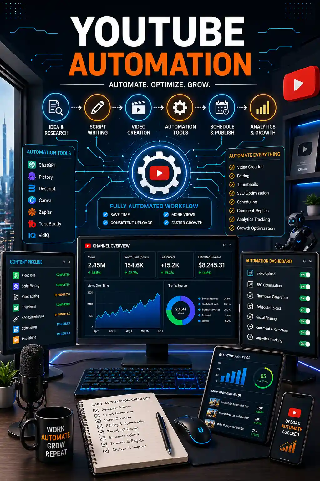 Youtube automation services