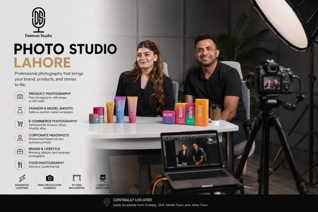 Photo Studio in Lahore -Wahab Riaz at Delenzo mart