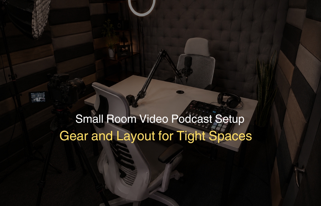 Small Room Video Podcast Setup Gear and Layout for Tight Spaces