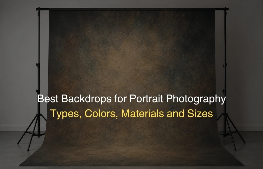 Best Backdrops for Portrait Photography – Types, Colors, Materials and Sizes