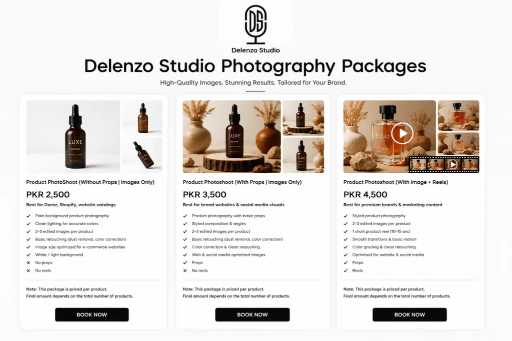  Photo Studio Packages