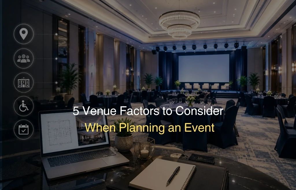 5 Venue Factors to Consider When Planning an Event