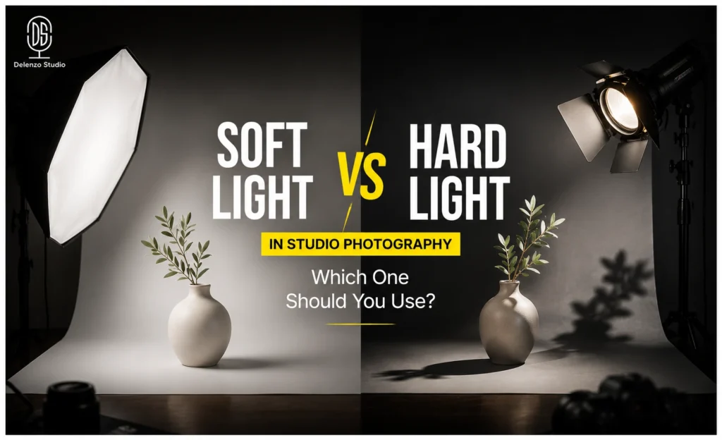 Soft Light vs Hard Light in Studio Photography | Which One Should You Use?