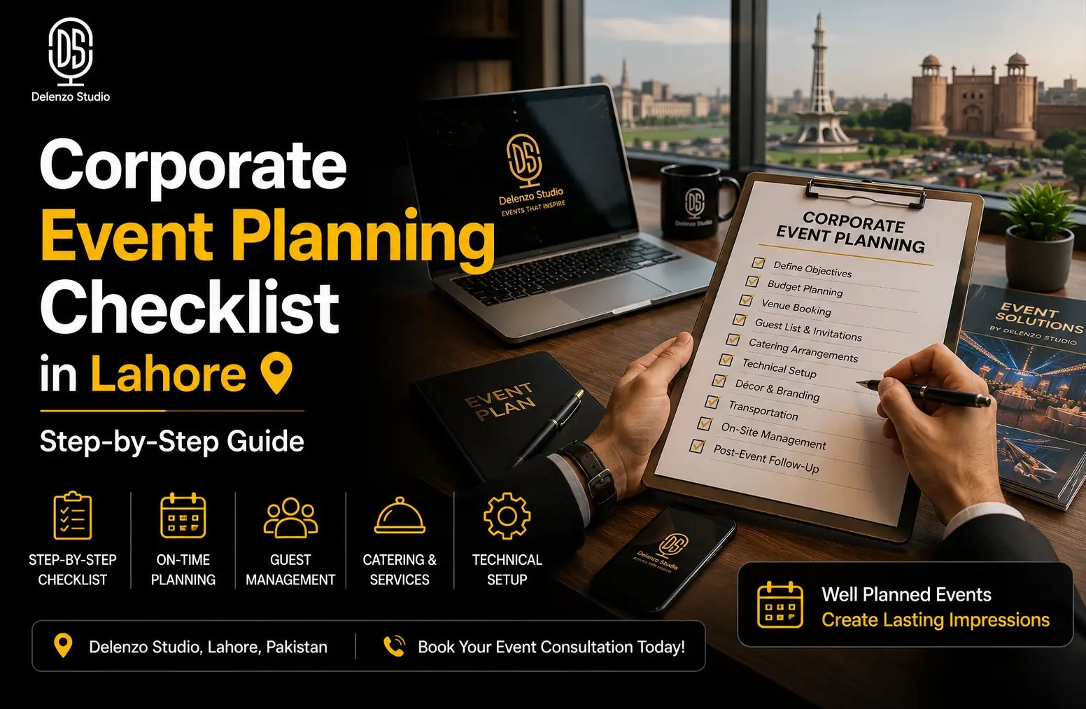 Corporate event planning checklist in Lahore guide