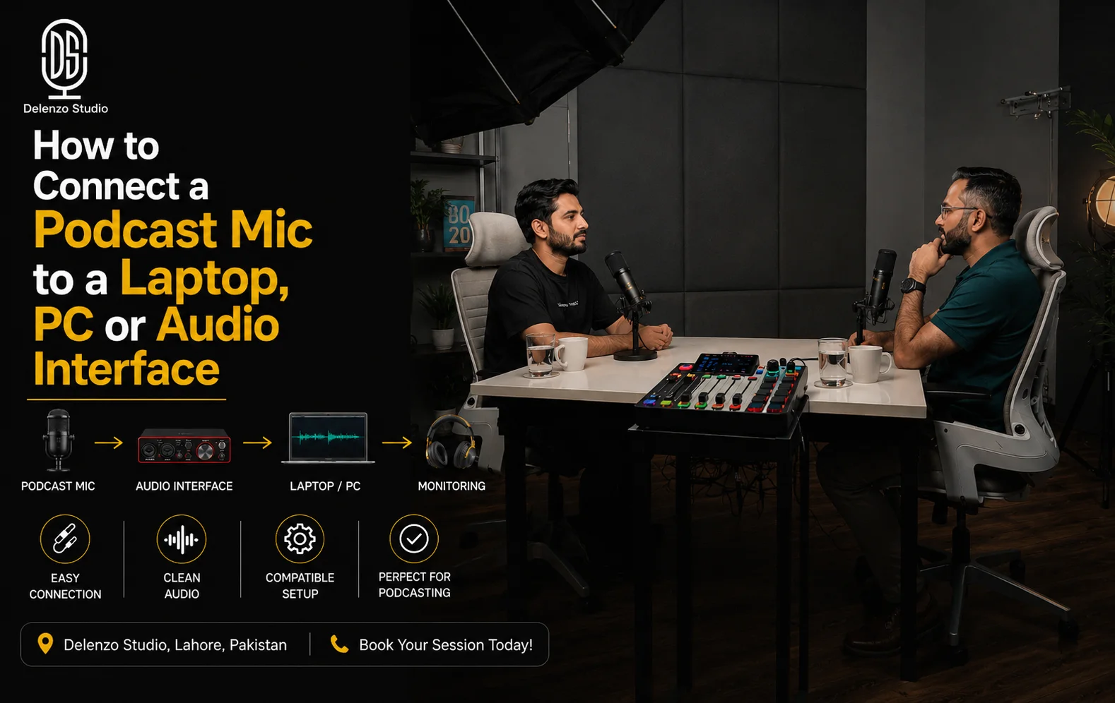 How to Connect a Podcast Mic to a Laptop or PC