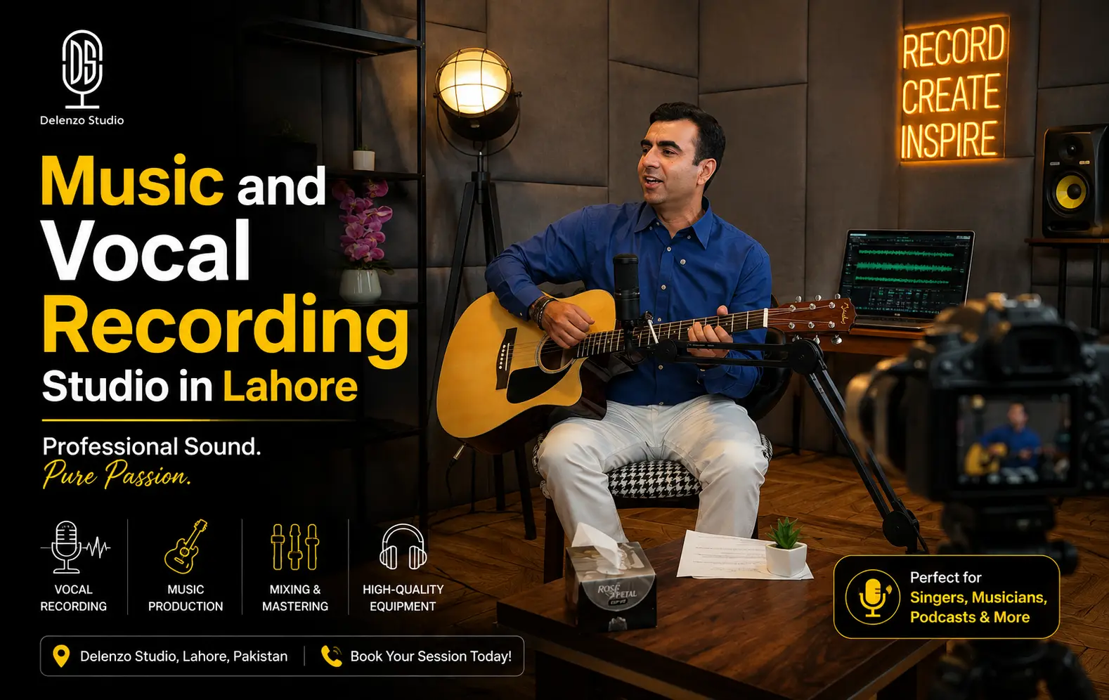 music and vocal recording studio in lahore