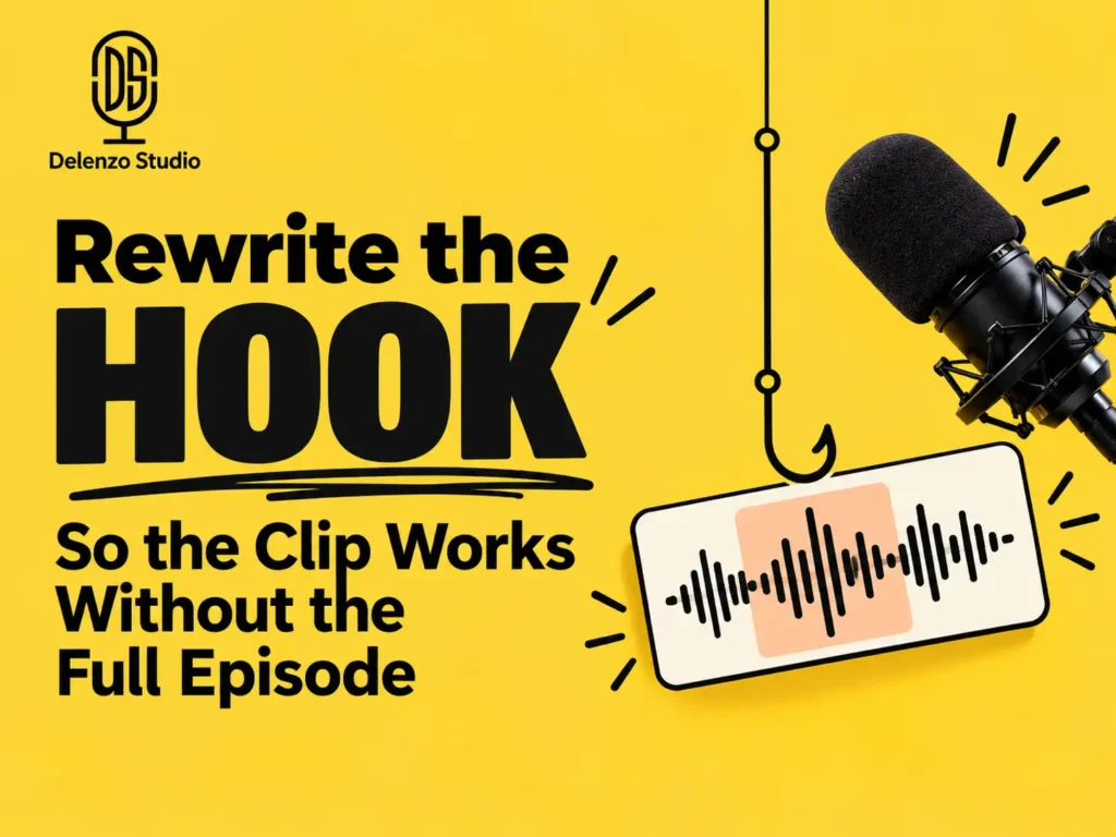 Review the AI-suggested clips instead of trusting the score showing candidate clip decisions at Delenzo Studio